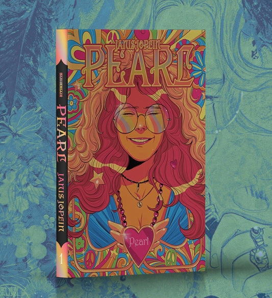 Janis Joplin Pearl hardcover graphic novel celebrating the legendary singer's life and musical legacy