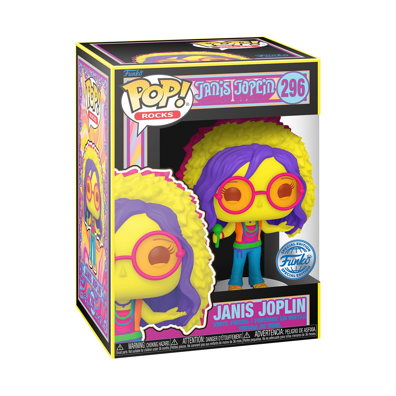 Janis Joplin Blacklight Funko Pop!