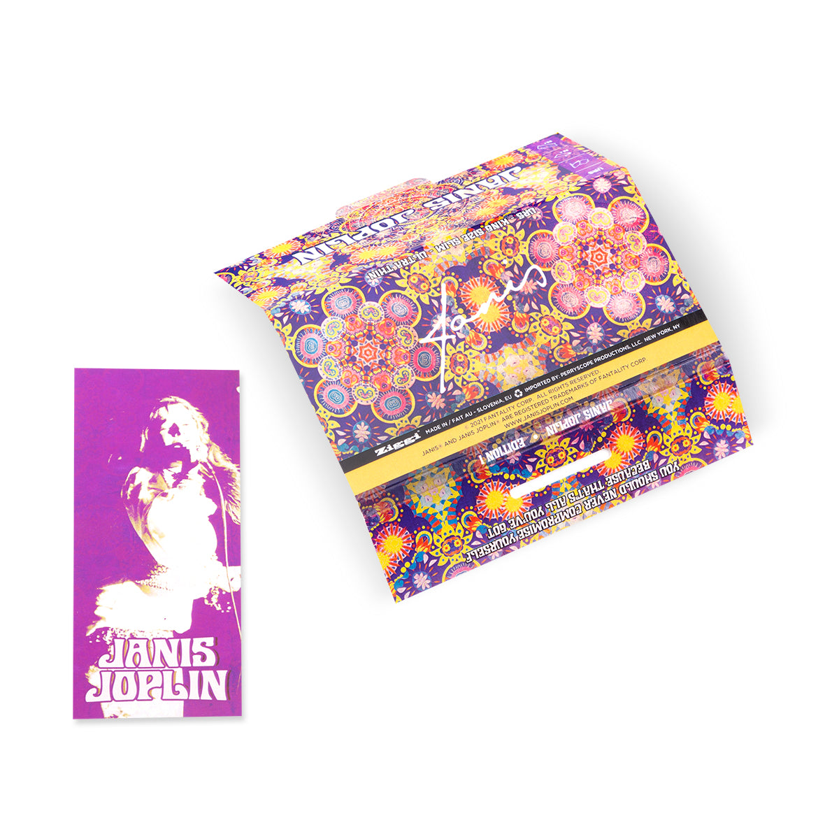 Janis Joplin x ZIGGI® - "ULTIMATE ROLLING SOLUTION" 3-IN-1 KING SIZE ULTRA THIN BOOKLET