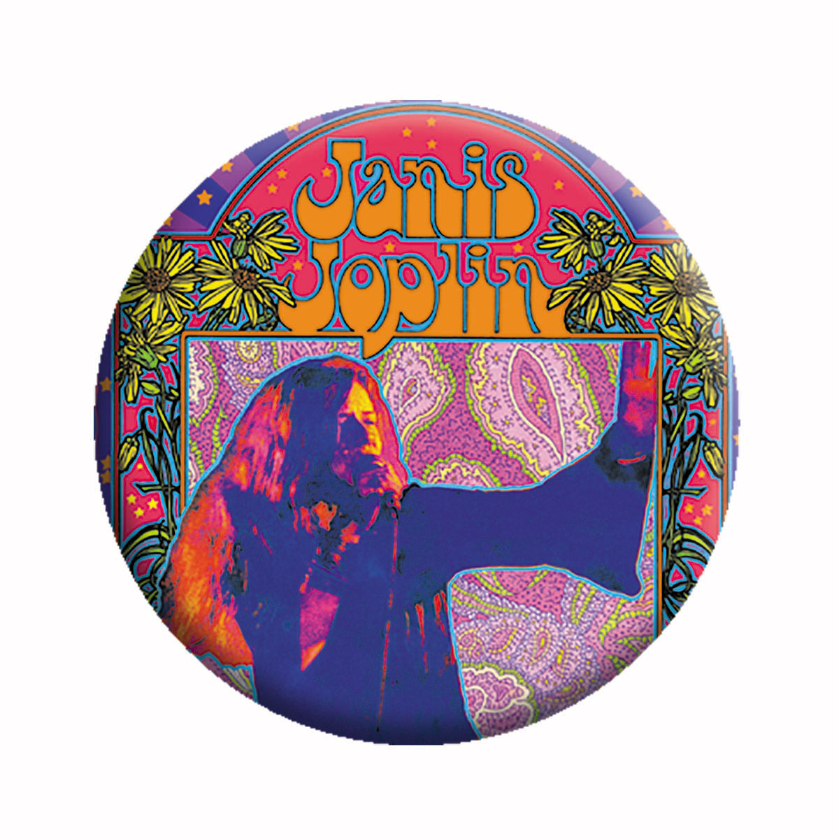 Janis Joplin Poster 1.25" Button