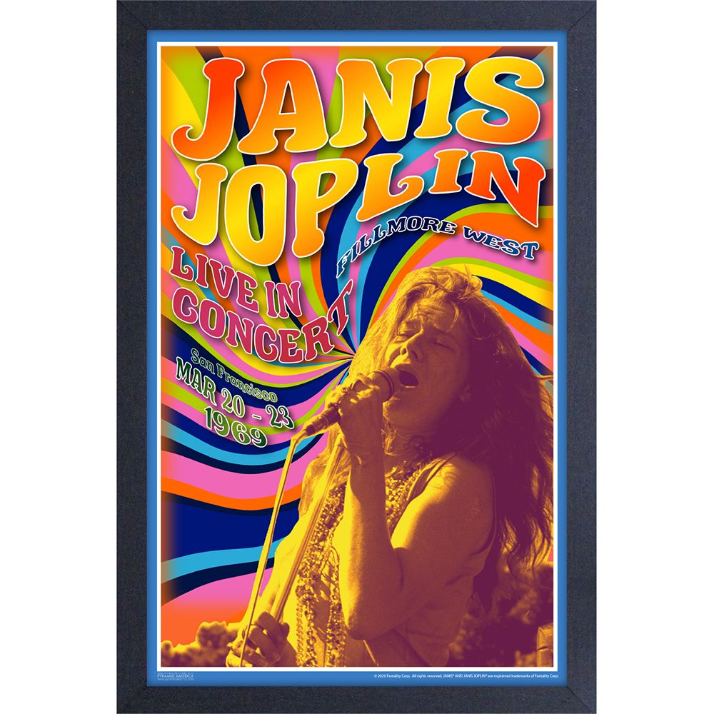 Janis Joplin - Avalon Ballroom 11x17 Framed Print