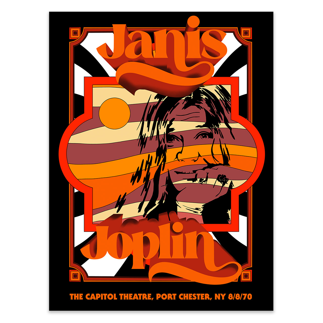 Janis Joplin 8/8/1970 Anniversary Poster - Main Edition