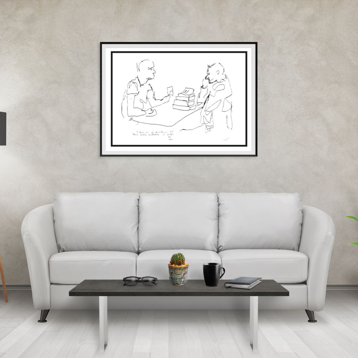 Two Men Fine Art Print