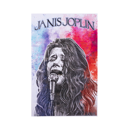 Janis Joplin - Paint 11x17 Unframed Print