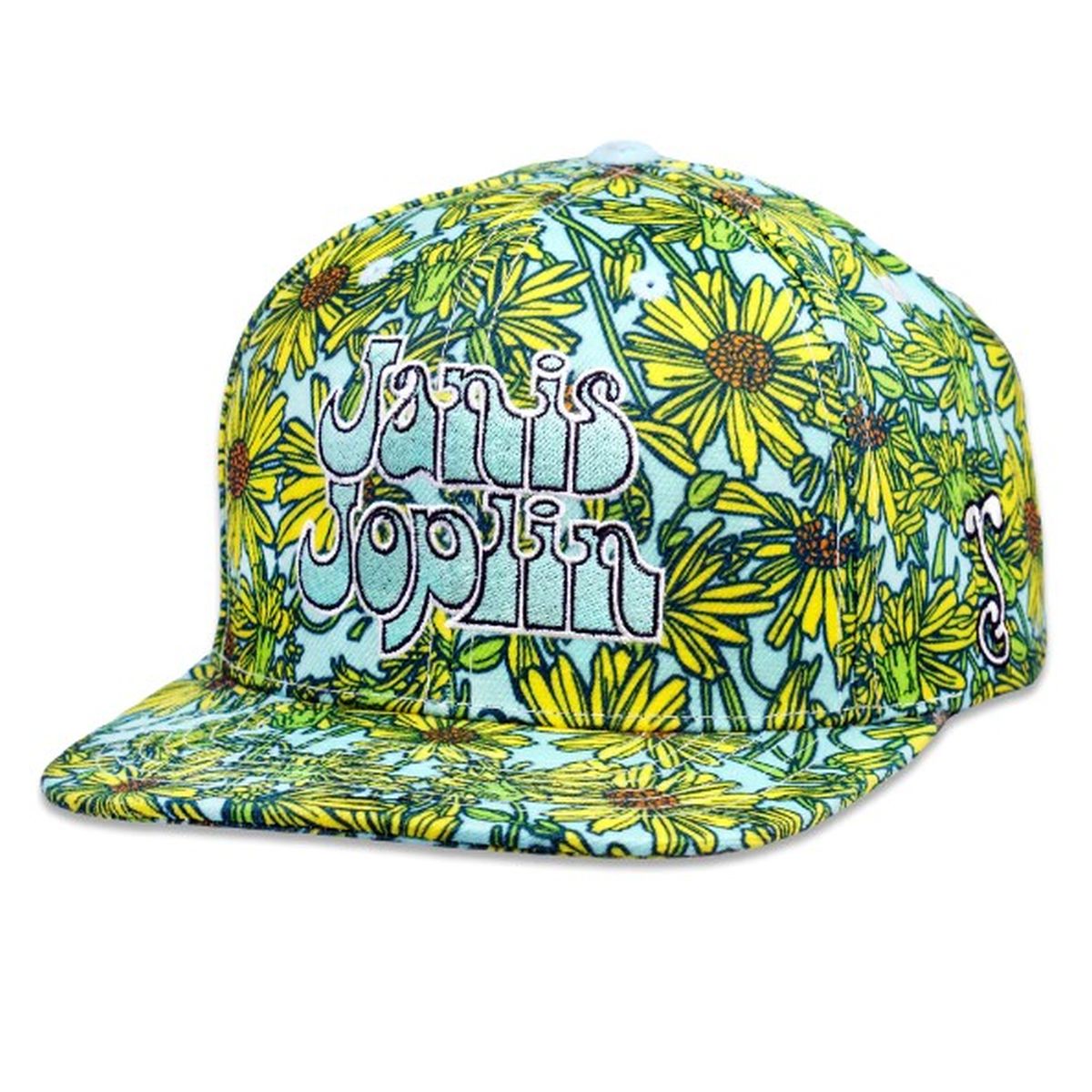 Janis Joplin Yellow Daisies Snapback Hat