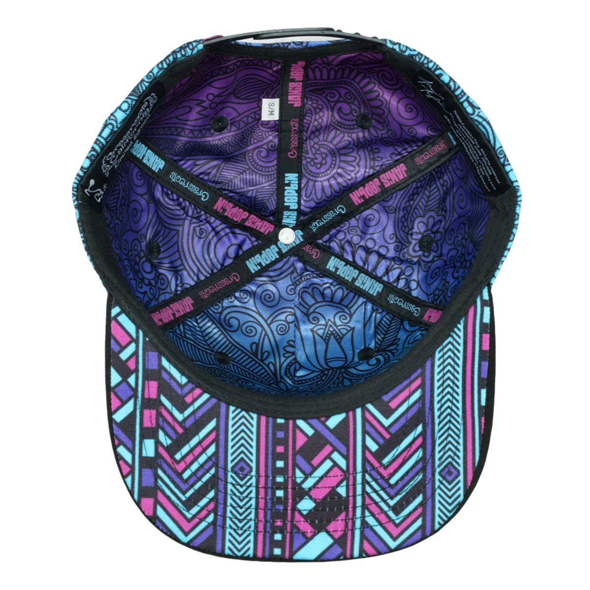 Janis Joplin Cosmic Paisley Snapback Hat