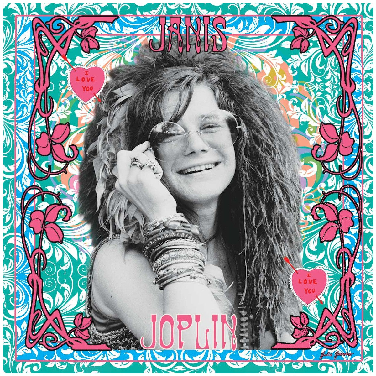 Janis Joplin 26" Silk/Cotton Blend Scarves