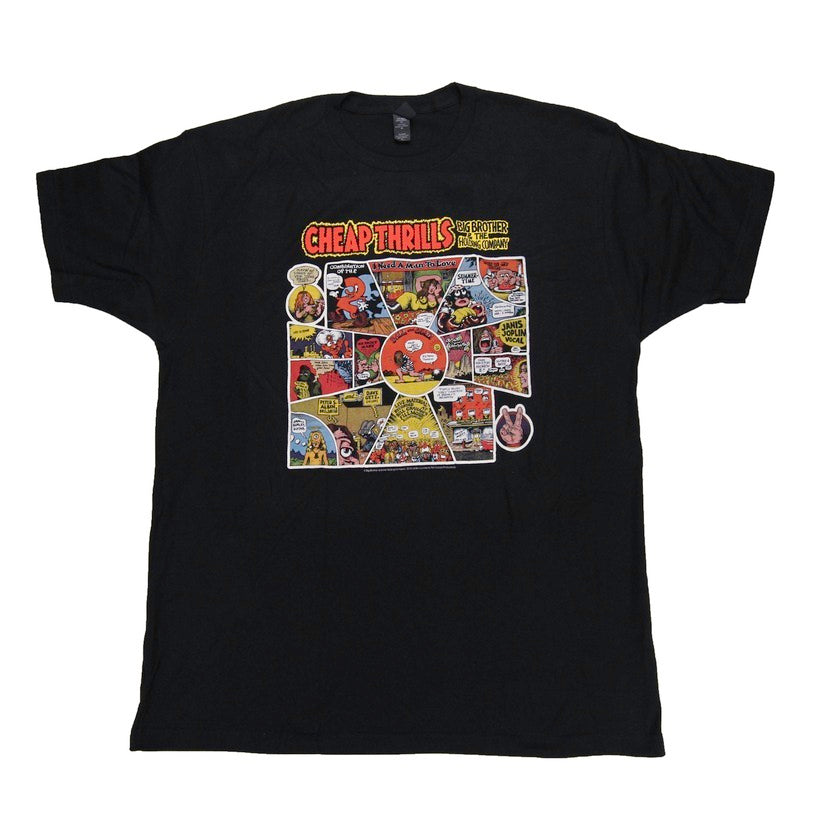 Black Cheap Thrills Cartoon T-Shirt