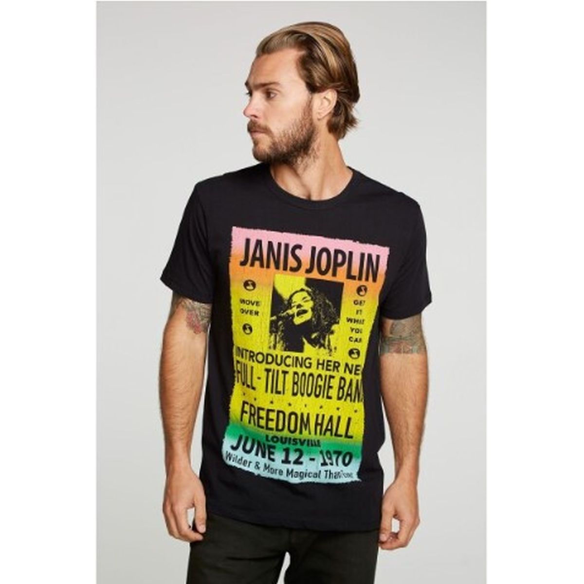 Janis Joplin Freedom Hall Mens T-shirt