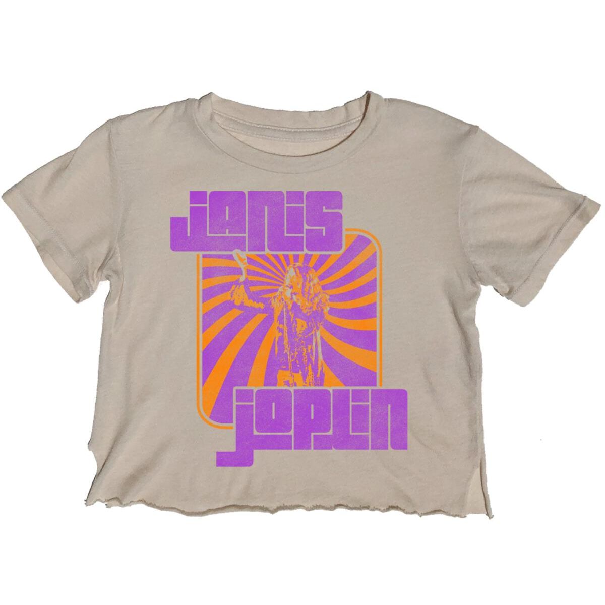 Janis Joplin Graphic Not Quite Girls Crop Tee